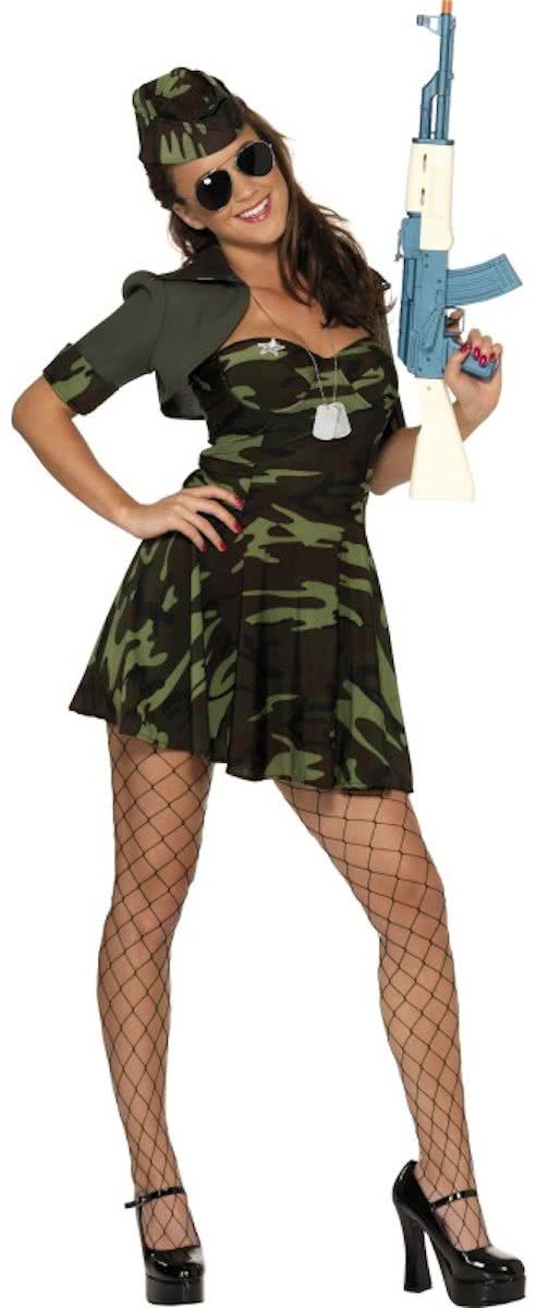 Military Babe kostuum | Legerverkleedkleding dames maat S (36-38)